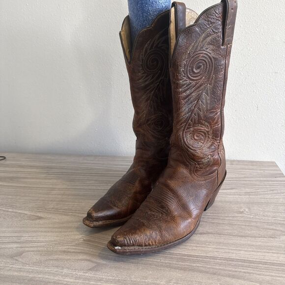 Justin L4332 Women’s Size 10 B Western Cowboy Damiana Leather Snipped Toe Boots - Picture 5 of 13